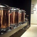 Copper brewing vats
