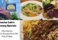 Sunrise Cafe's January Specials